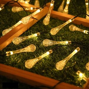 Solar Rope Lamp – Water Drop (12m, 100 LED)
