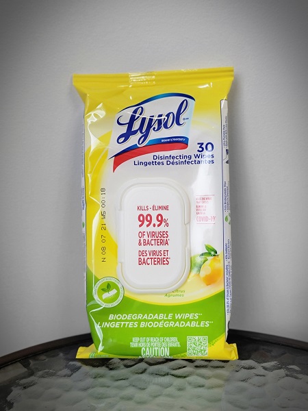 Lysol Disinfecting Wipes – Biodegradable (30 Wipes)