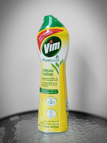 Vim PureBoost Cream Cleaner – Lemon Scent (500 mL)